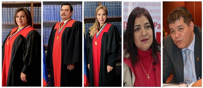 Los jueces chavistas de la Sala Electoral del TSJ de Venezuela