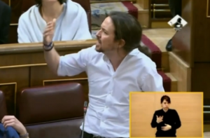 Pablo Iglesias en el debate de investidura (Imagen TV Congreso)