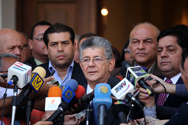 El presidente de la Asamblea Nacional, diputado Henry Ramos Allup 