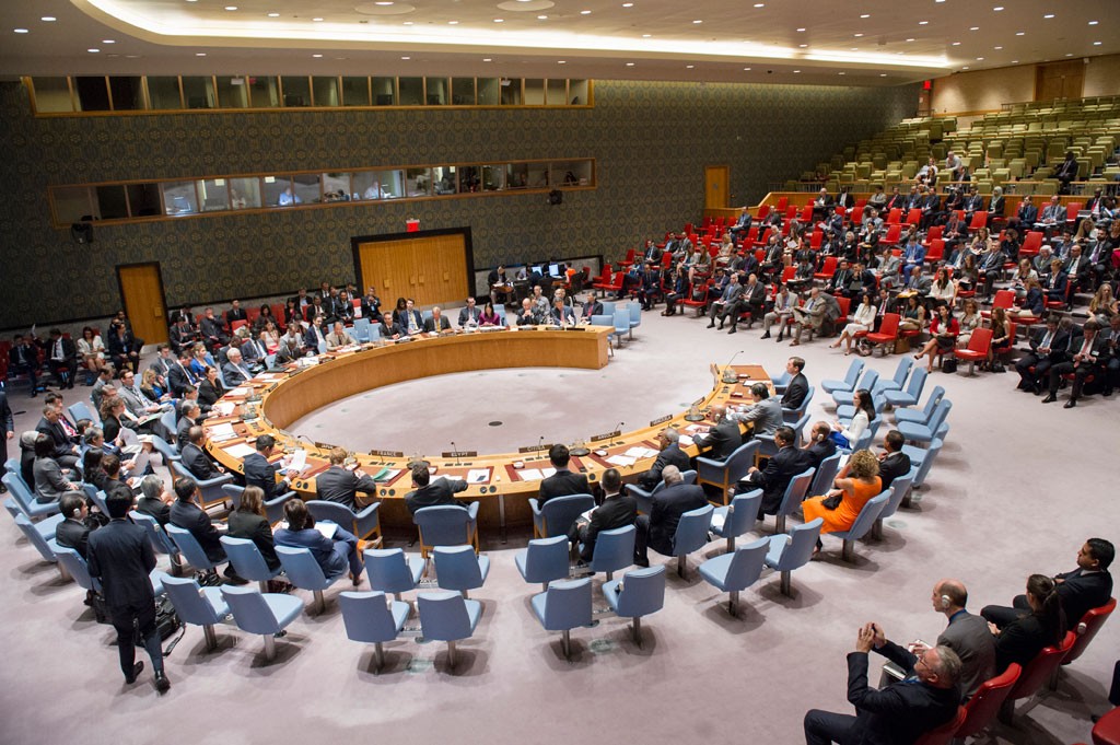 El Consejo de Seguridad celebró una reunión a puerta cerrada este lunes para celebrar una tercera votación informal sobre el próximo Secretario General de la ONU. Foto: ONU/Rick Bajornas 